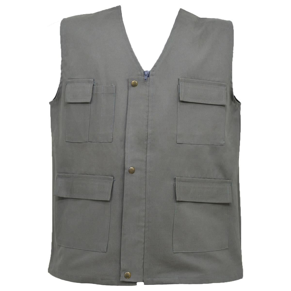 Ssm 16/12 Gabardin Teknik Işçi Yelek Koyu Bej