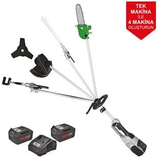 Cat Power Catpower 2091 4lü Multi Fonksiyonel Şarjlı Çift Akülü Makine Seti