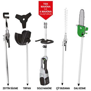 Cat Power Catpower 2091 4lü Multi Fonksiyonel Şarjlı Çift Akülü Makine Seti