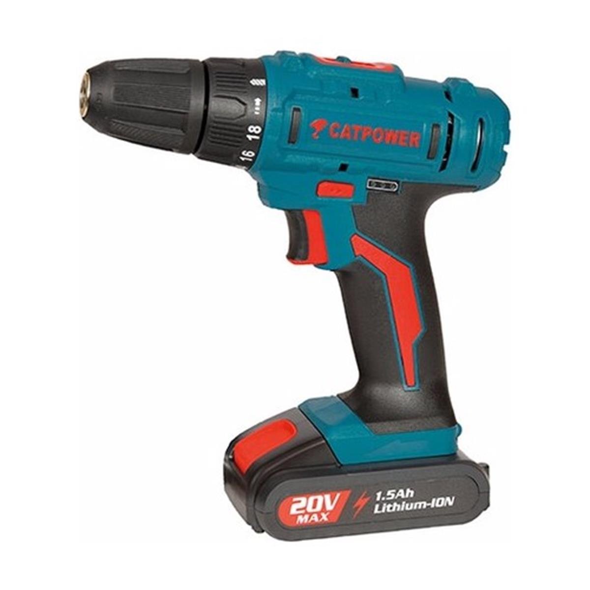 AküLi-onAmper1,5 AhVolt12 VTürüDarbesizTüm Özellikler Catpower 5120 20V Li-on Şarjlı Matkap