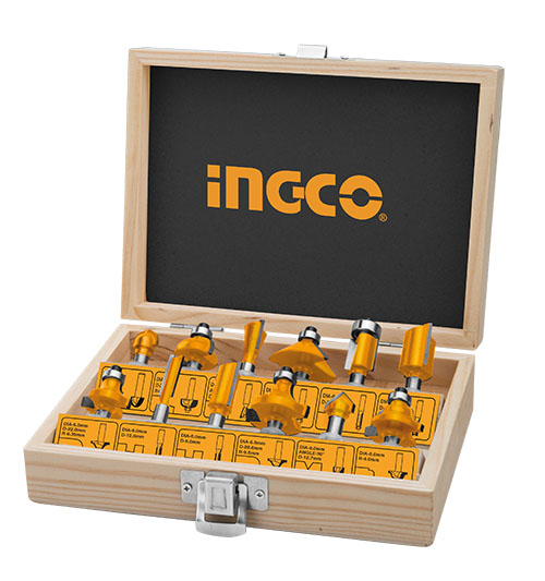 INGCO AKRT1211 Ahşap Freze Seti 12'li