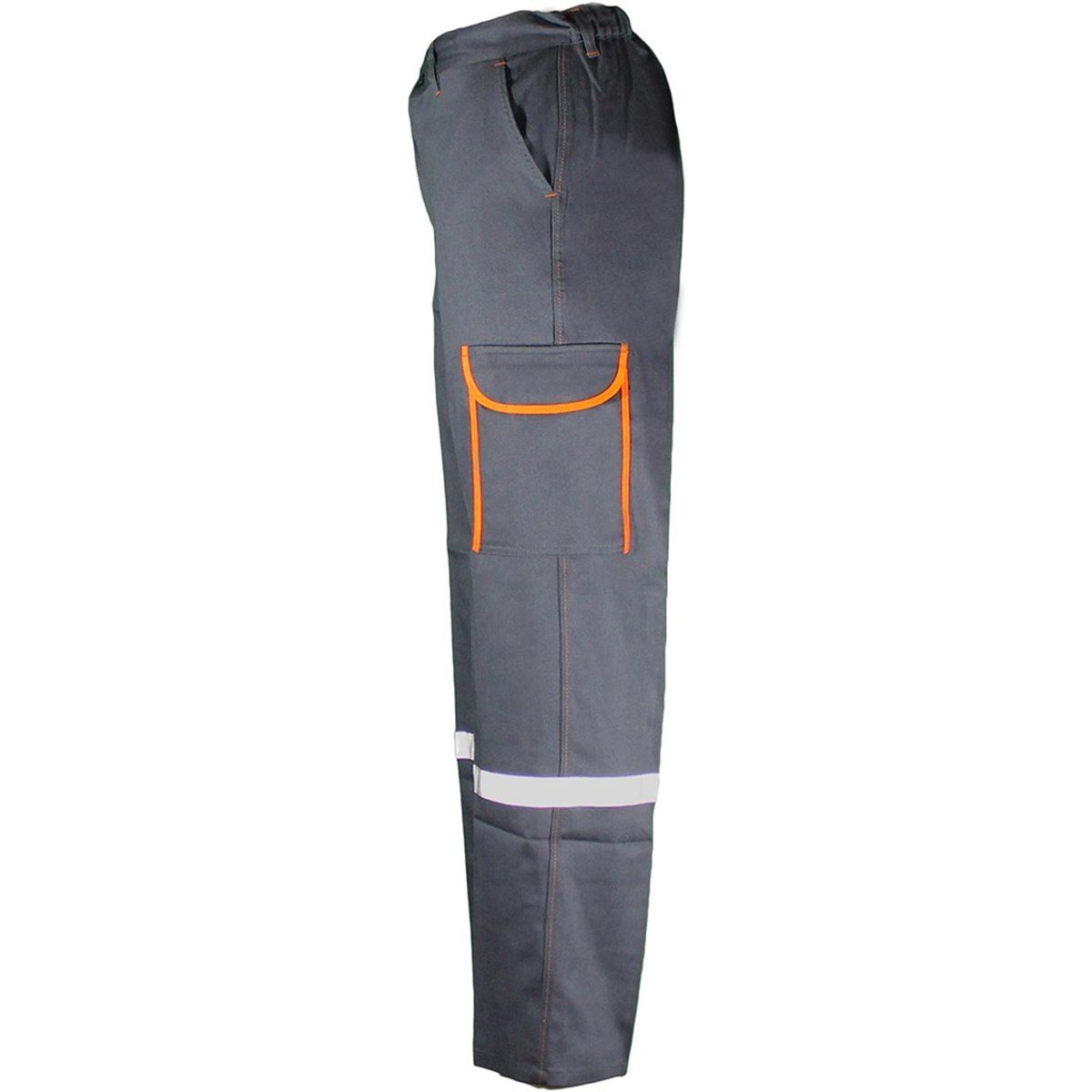 Ssm 0191 Gabardin Reflektörlü Renkli Biyeli İş Pantolonu