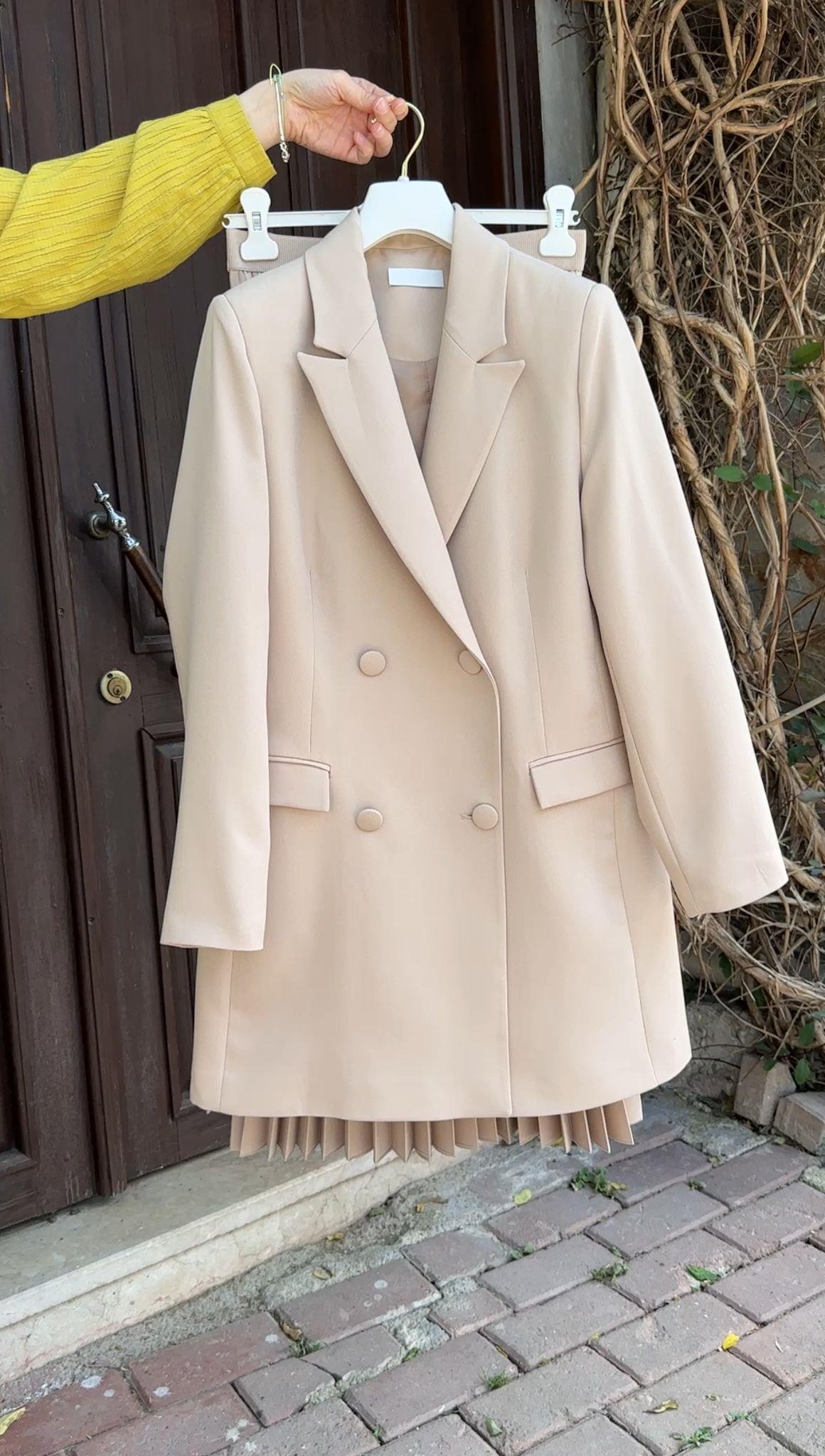 NEVON 101 BLAZER İTHAL KREP CEKET