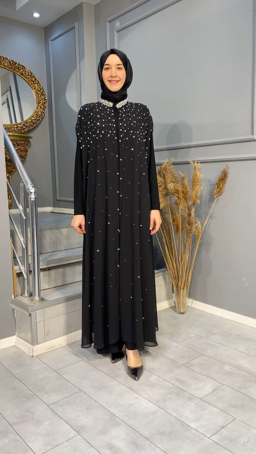 NEVON 864 SAWAROVSKİ TAŞ İŞLEMELİ 3'LÜ PANTOLON TAKIM