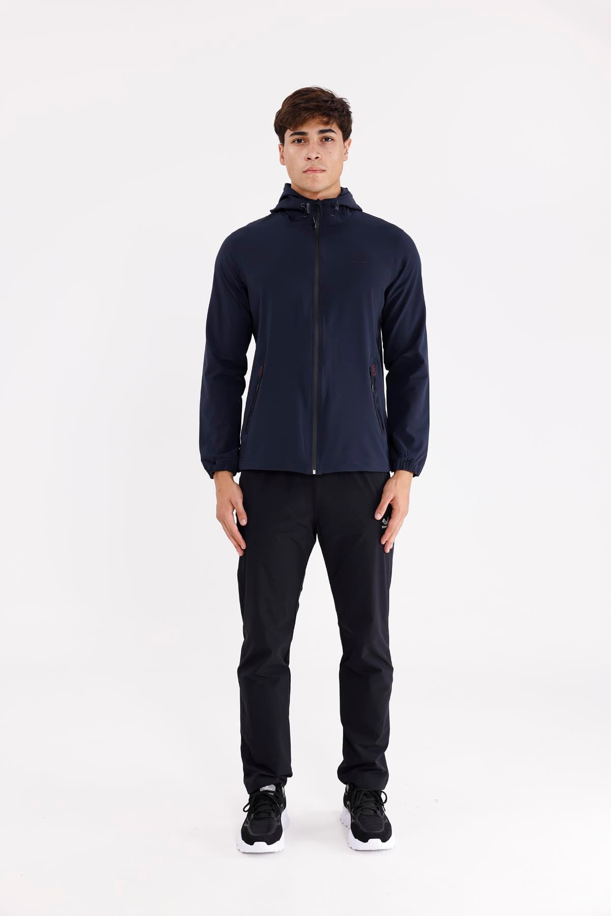 Boncuk İşleme Detaylı Rahat Kalıp Şehir Stili Kapüşonlu Sweatshirt