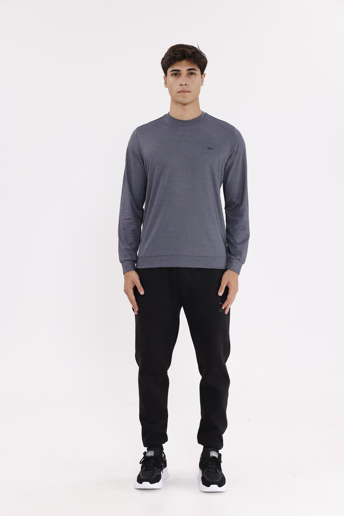 Merserize Efektli Yumuşak Doku Ayarlanabilir Kapüşonlu Rahat Kalıp Kapüşonlu Sweatshirt
