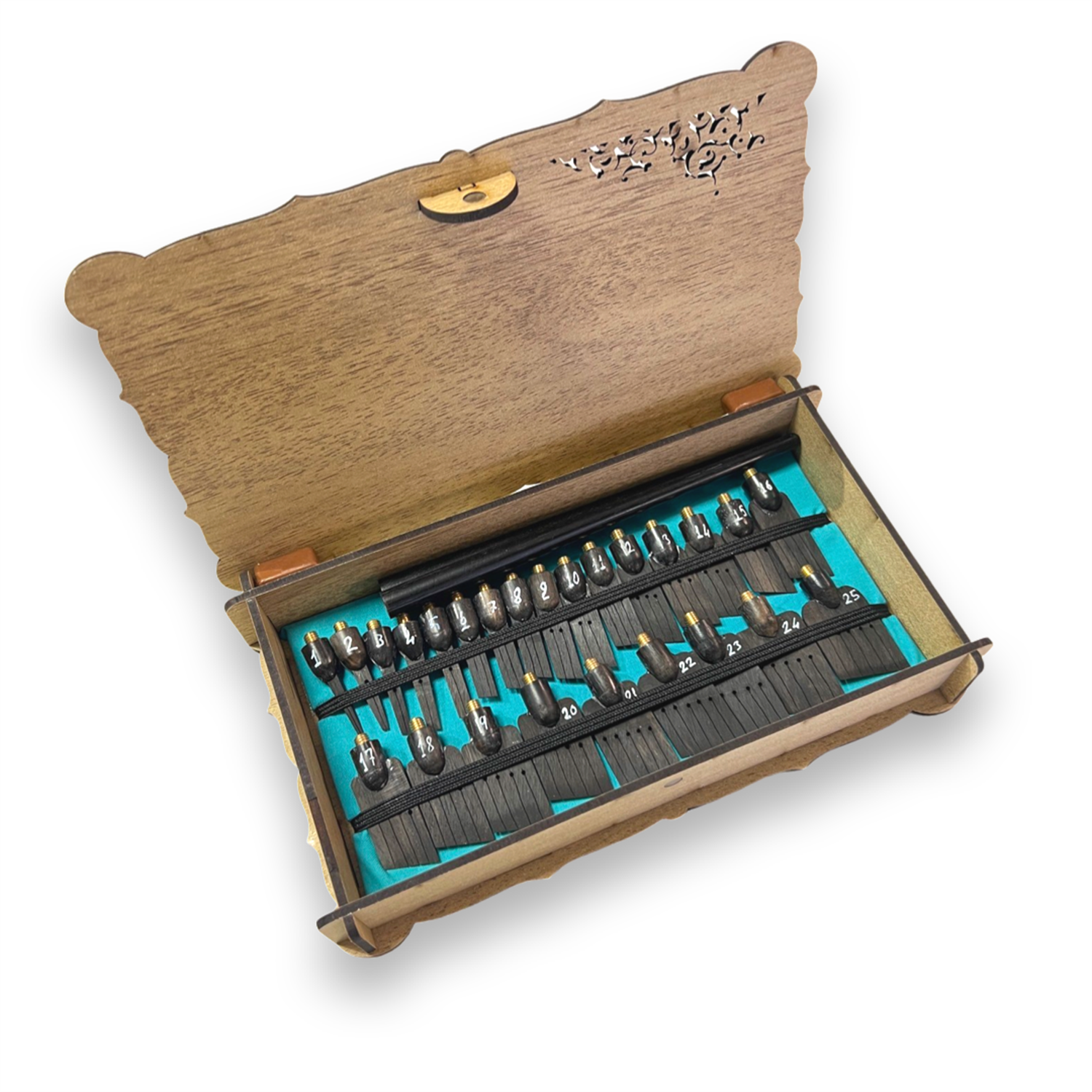 Abanoz Kapalı 25'li Set