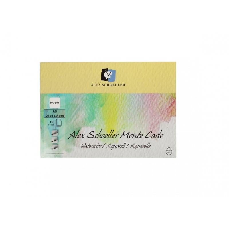 Alex Schoeller M.Carlo Sulu Boya Resim Defteri A5 300 gr 10 Lu Alx-0234