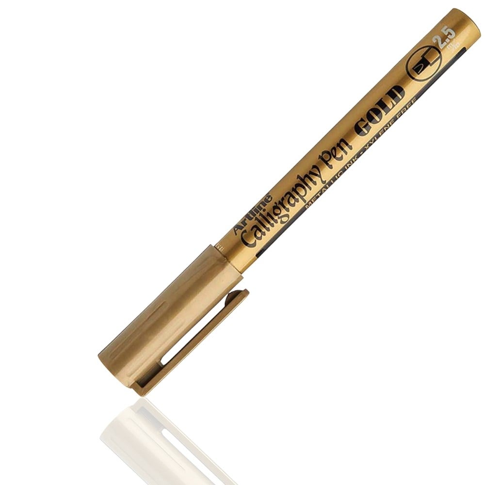 Artline Calligraphy Pen Kaligrafi Kalemi 2.5 mm Gold