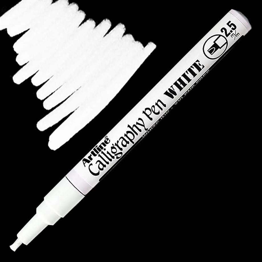 Artline Calligraphy Pen Kaligrafi Kalemi 2.5 mm Beyaz