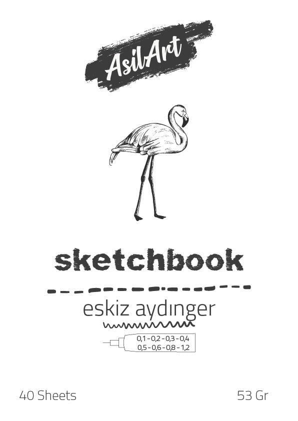 Asilart Eskiz Defteri 53 gr A4 40 yp