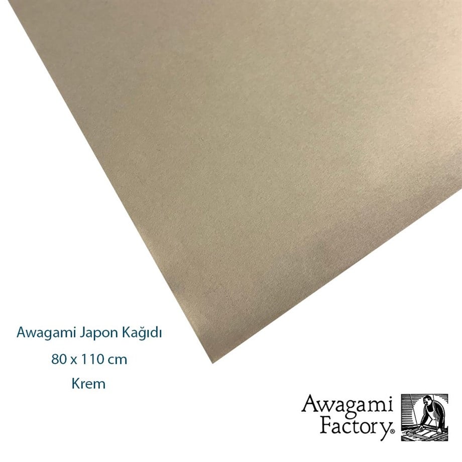 Awagami Aharsız Japon Kağıtları 80x110 cm Krem