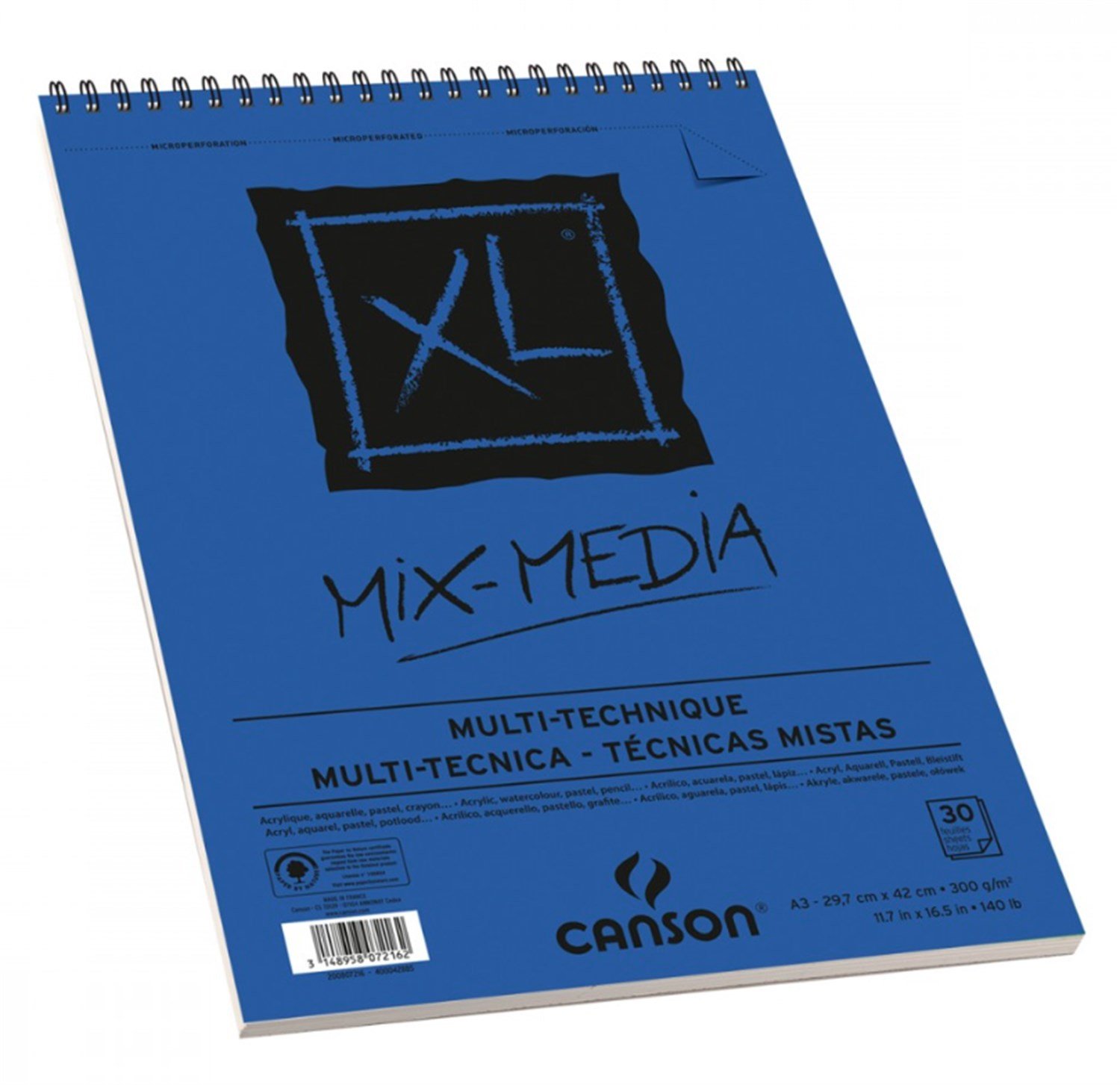 Canson Mix Media Sulu Boya Defteri 300 gr A3 30 Yaprak