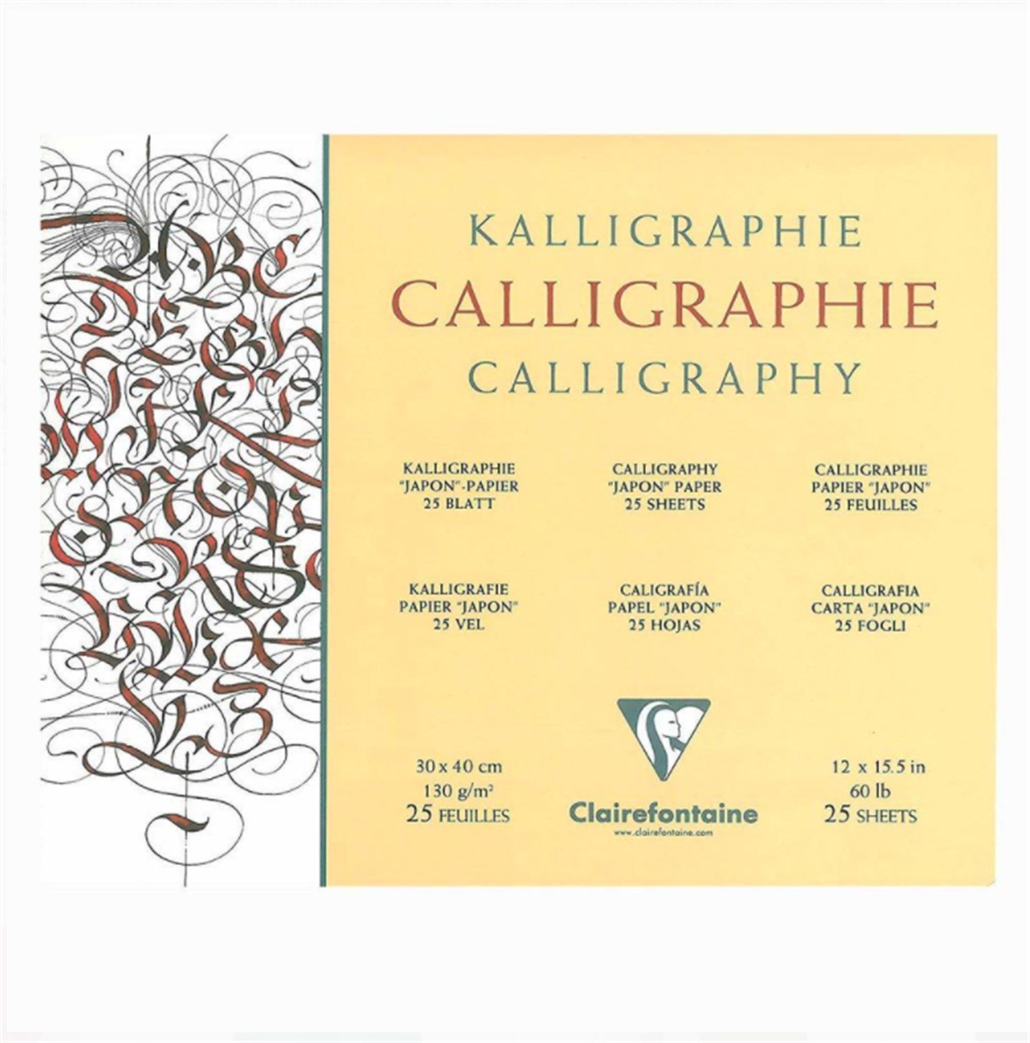Clairefontaine Kaligrafi Blok 130 gr 30x40 cm 25 Yaprak