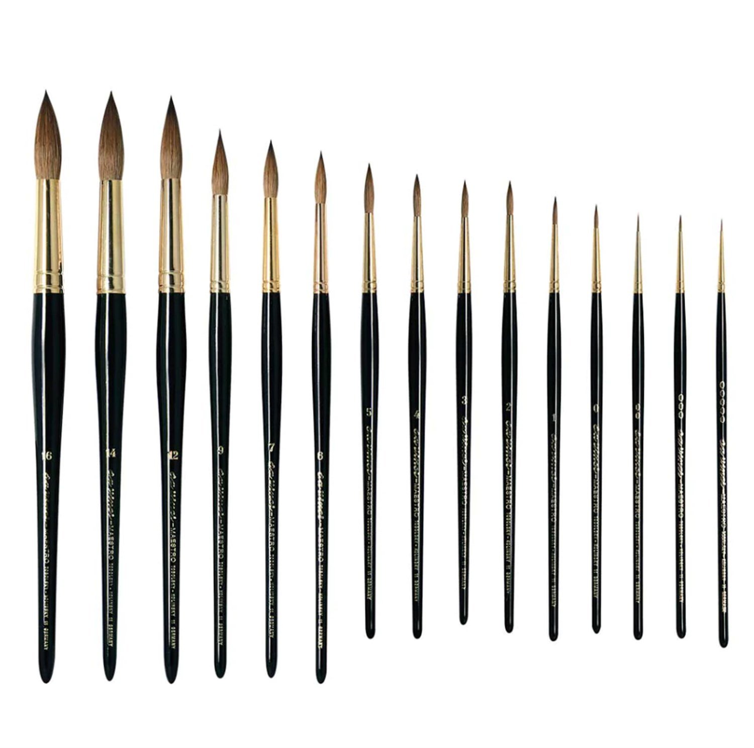 Da Vinci Seri 11 Kızıl Samur Kılı Tezhip Ve Sulu Boya Fırçaları