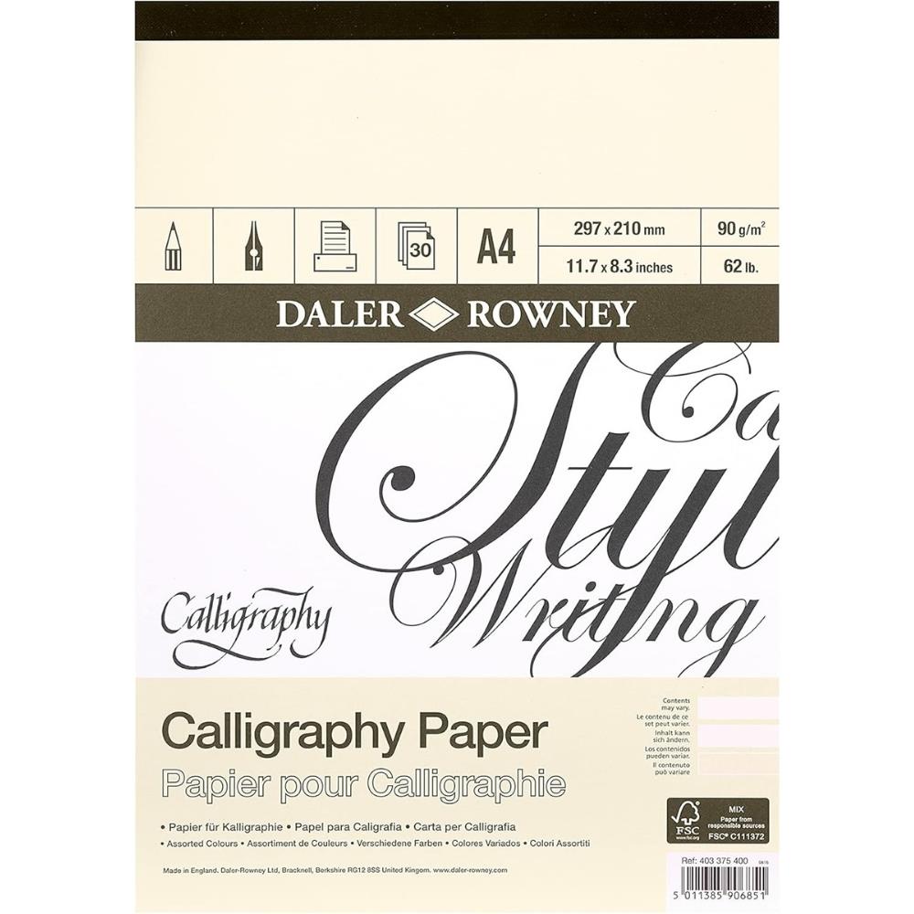 Daler Rowney Kaligrafi Defteri A4 90 Gr 30 Yaprak