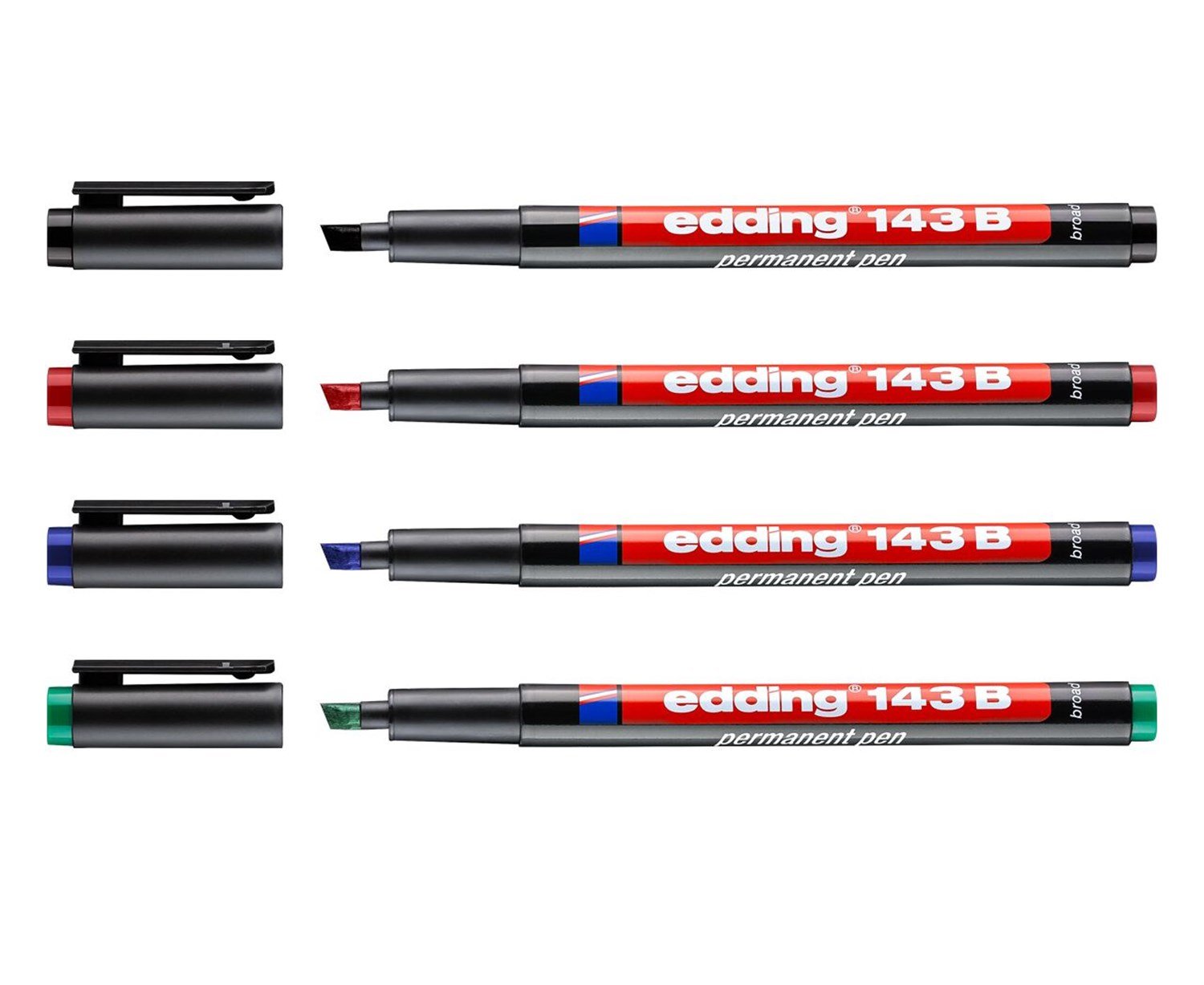 Edding Kesik Uçlu Kaligrafi Kalemi 143B 3 mm 4lü Set