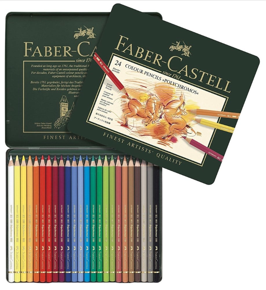 Faber-Castell Polychromos Kuru Boya Kalemi 24'lü