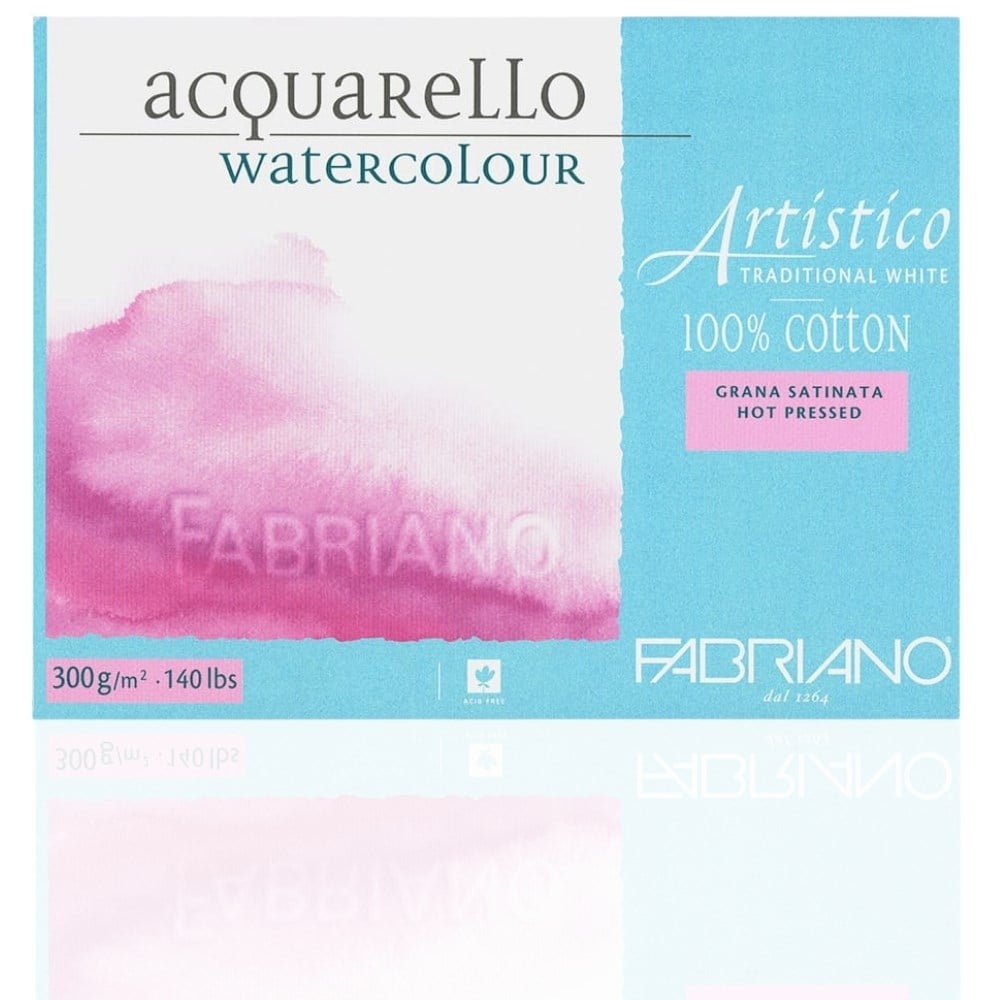 Fabriano Artistico T.W. Hp/Grana Satinata 300 gr Defter 20 yp 18x26 cm