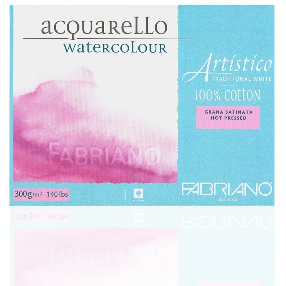 Fabriano Artistico Hot Press Sulu Boya Defteri Traditional White 300 gr 20 yp 31x41 cm