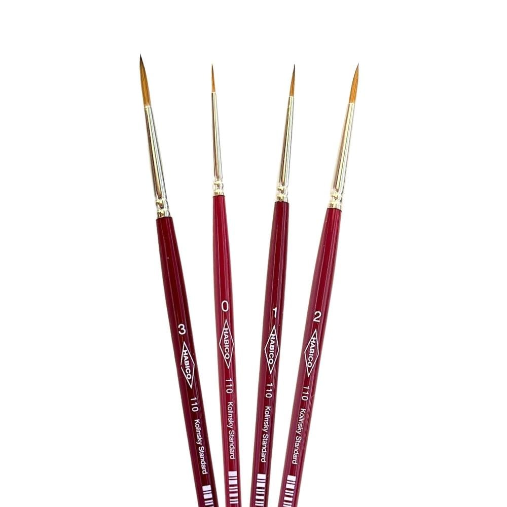 Habico Seri 110 Samur Kılı Tezhip ve Sulu Boya Fırçaları