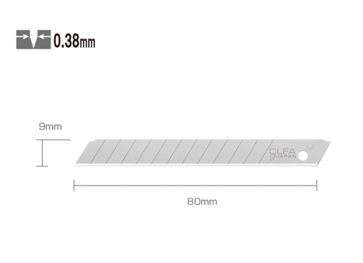 Olfa Maket Bıçağı Yedek Uç AB50 9 mm
