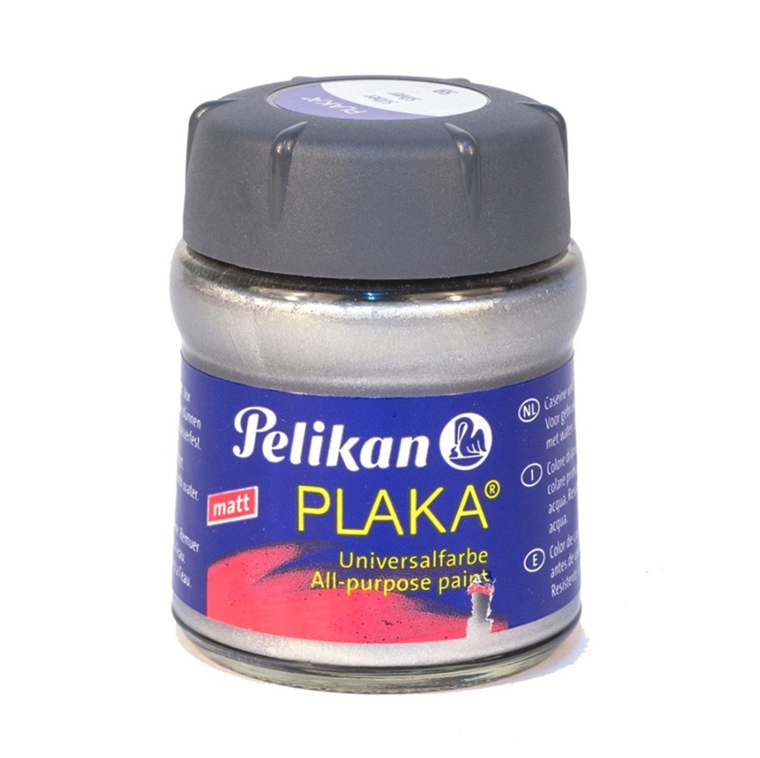 Pelikan 59 Silver Plaka Akrilik Boya Matt 50 ml