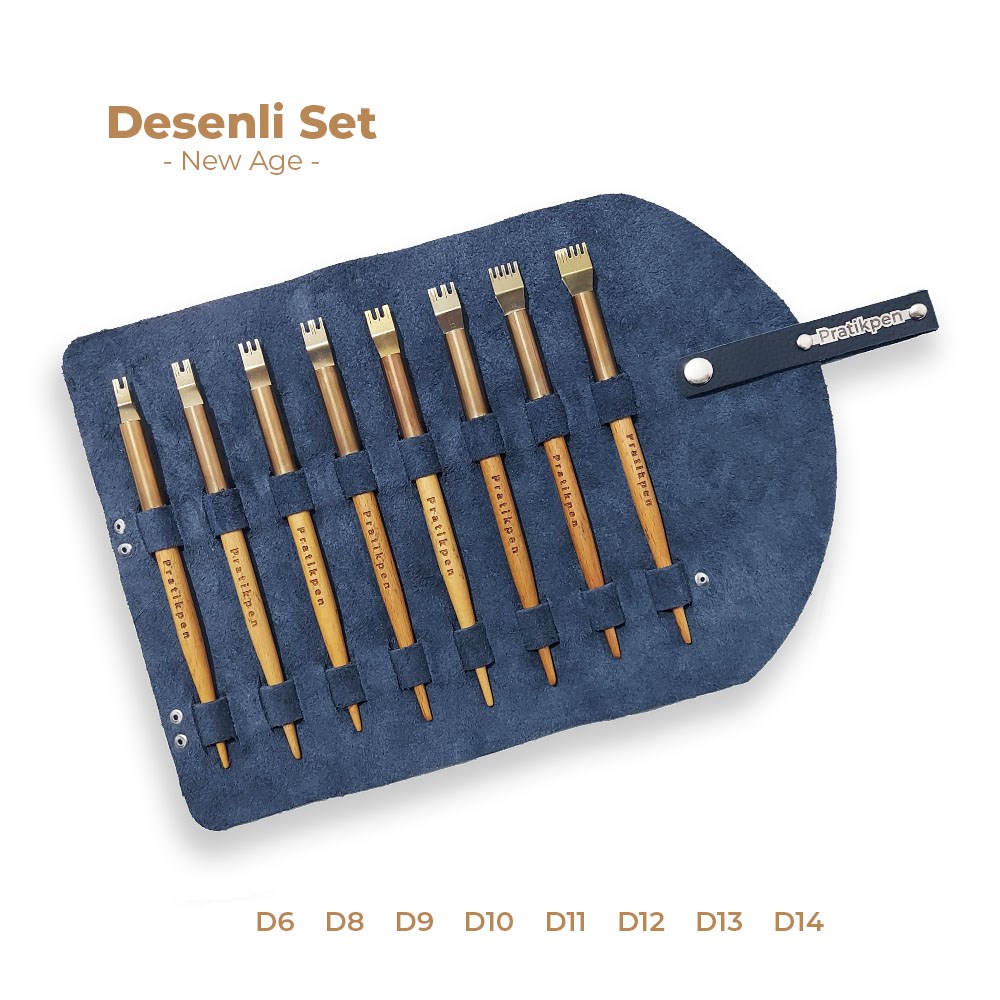 Pratik Pen New Age Desenli Set 8'li