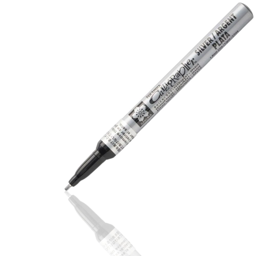 Sakura Pen Touch Kaligrafi Kalemi Fine 1.8 mm Silver