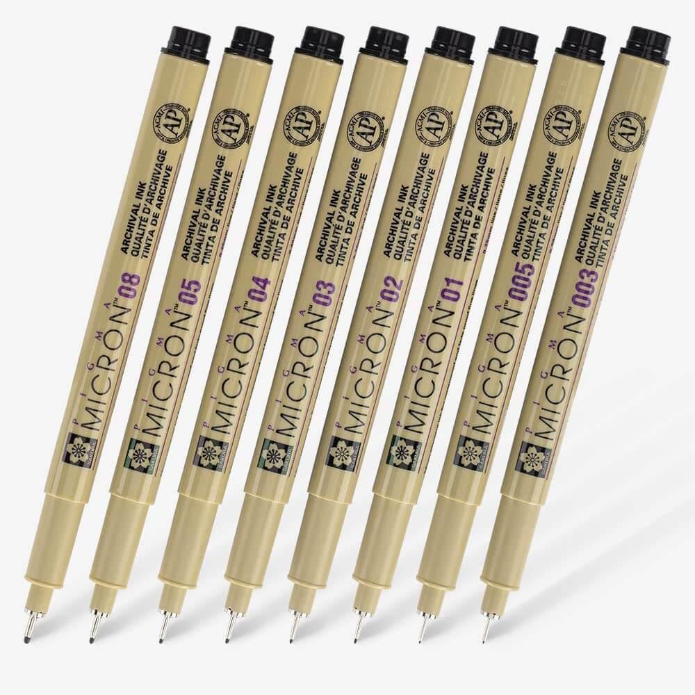 Sakura Pigma Micron Kalem Teknik Çizim Kalemleri
