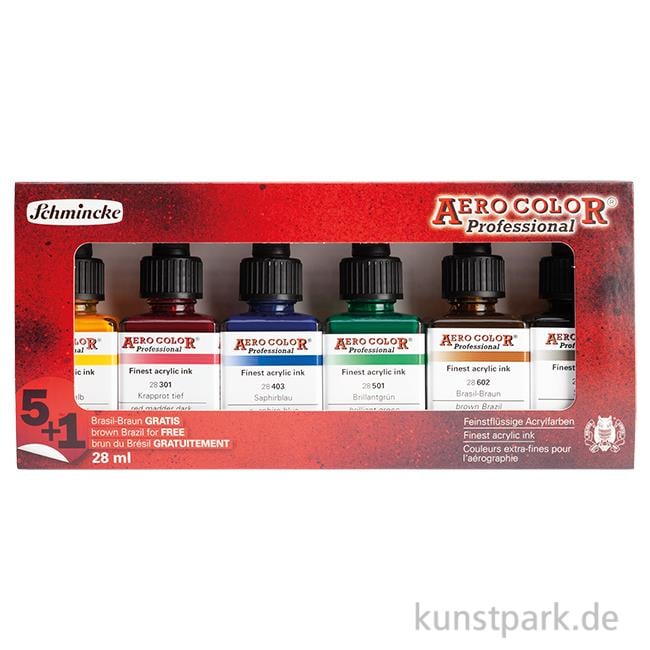 Schmincke Aero Color Akrilik Mürekkep Seti 6 x 28 ml