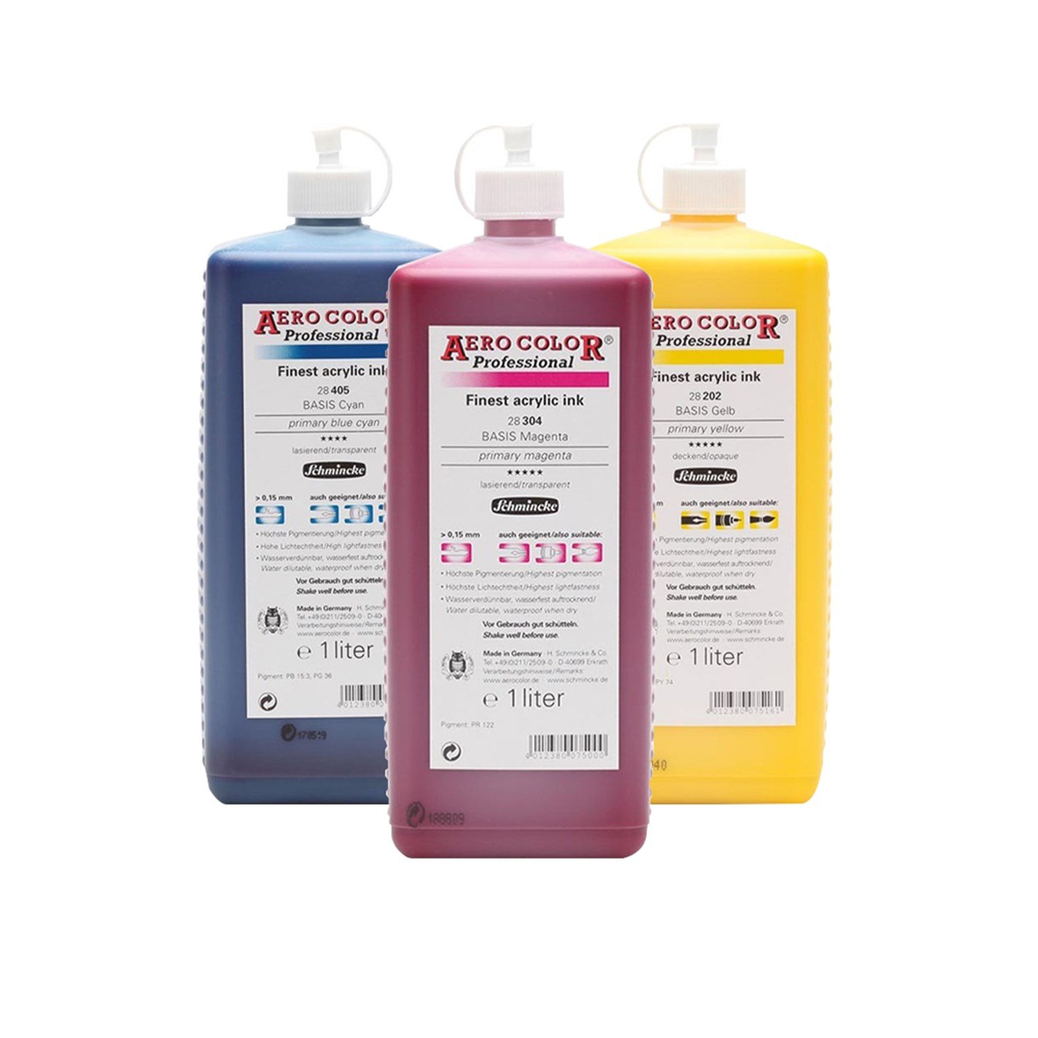 Schmincke Aero Color Professional Hat ve Airbrush Akrilik Mürekkepler 1000 ml