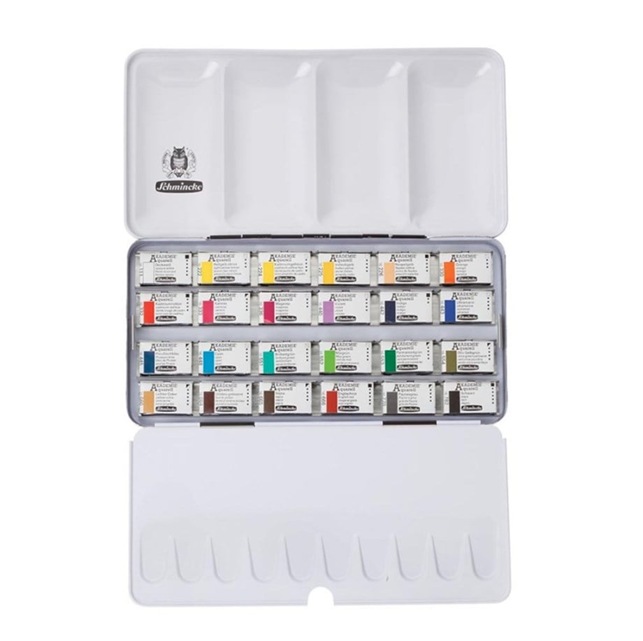 Schmincke Akademie Aquarell 24'lü Tam Tablet 75425