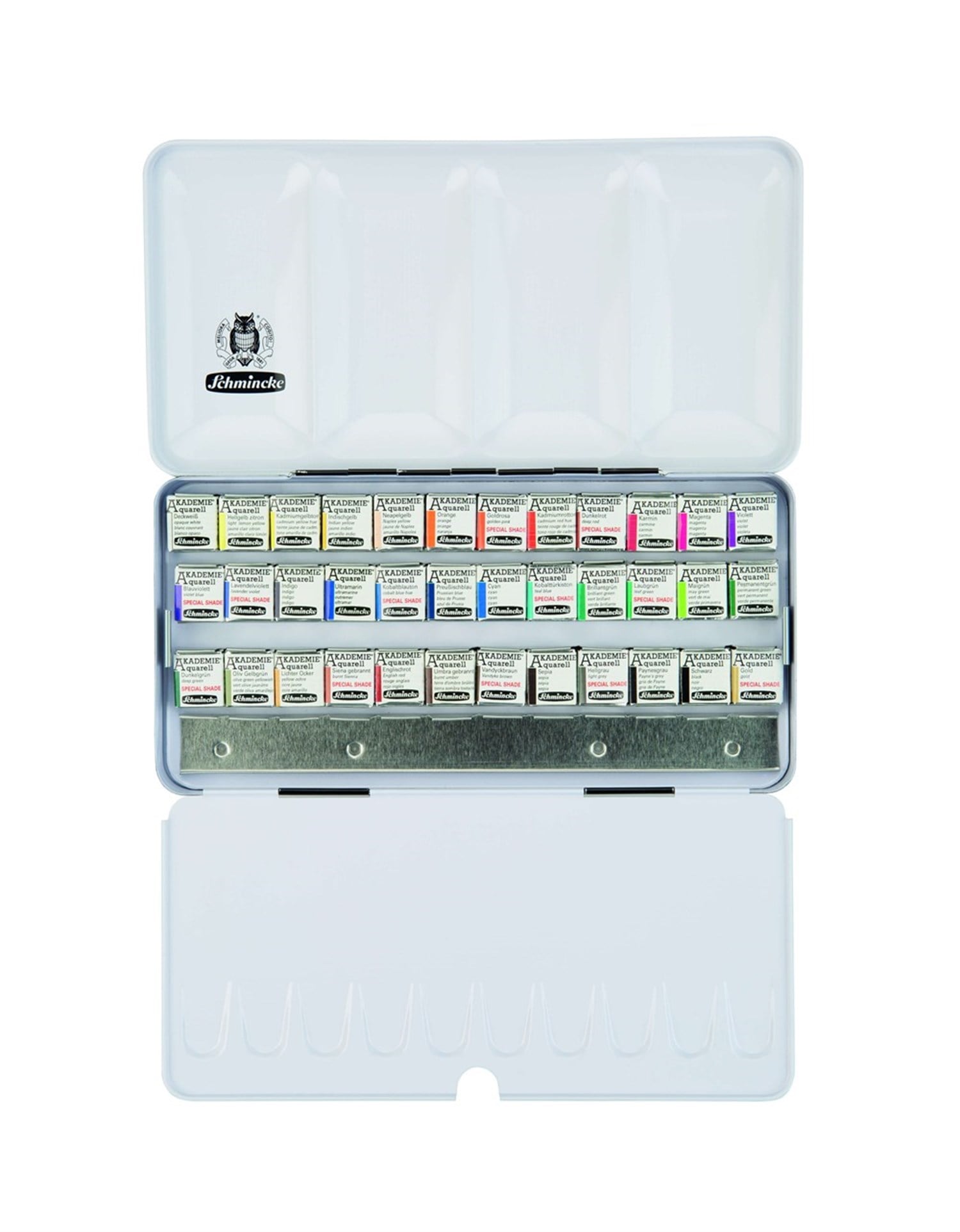 Schmincke Akademie Aquarell Özel Seri Sulu Boya Seti Yarım Tablet 36 Renk 75762