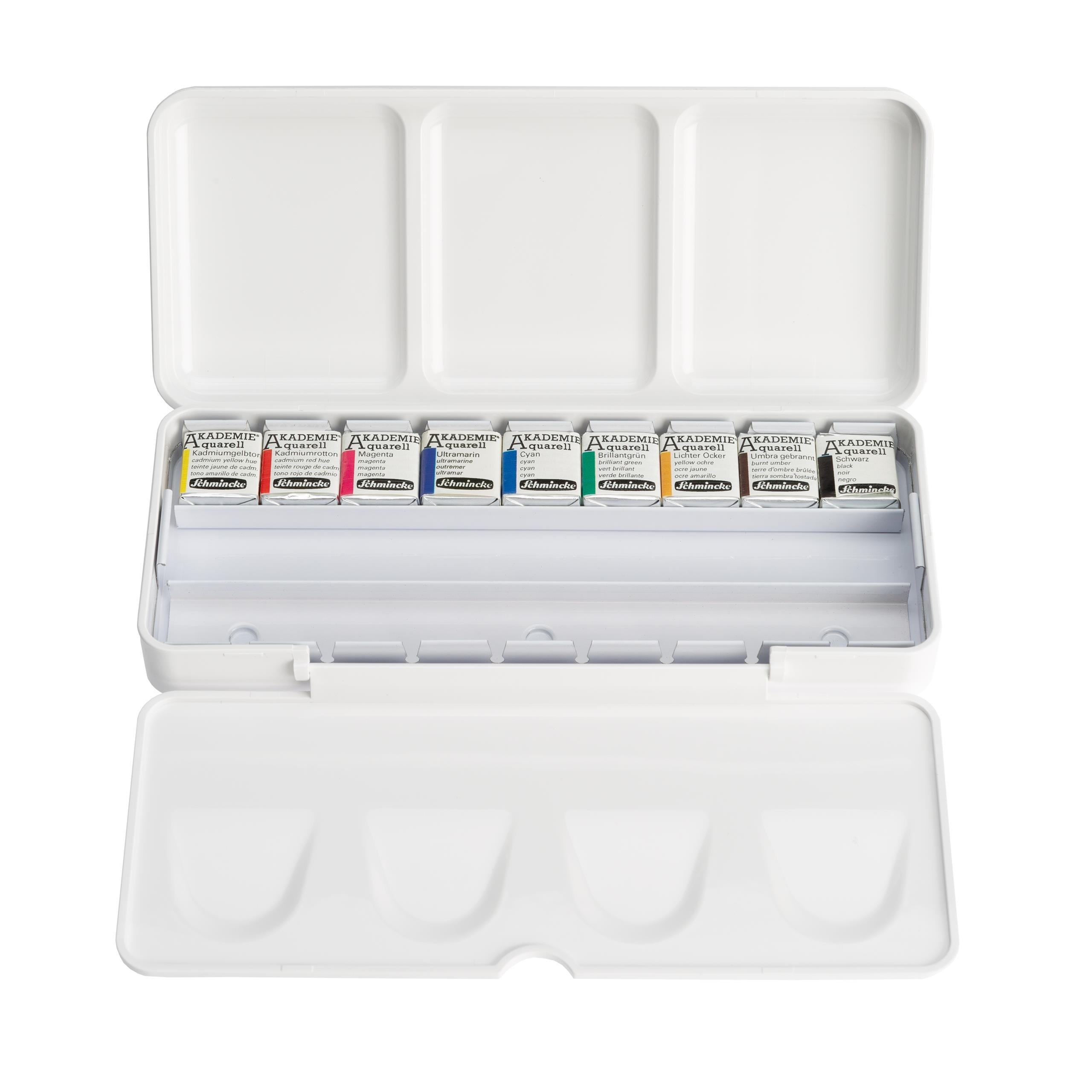 Schmincke Akademie Aquarell Sulu Boya Seti 9 x Tam Tablet 75790