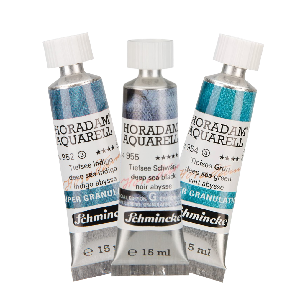 Schmincke Horadam Aquarell Super Granulation Sulu Boyalar 15 ml Deep Sea Serisi