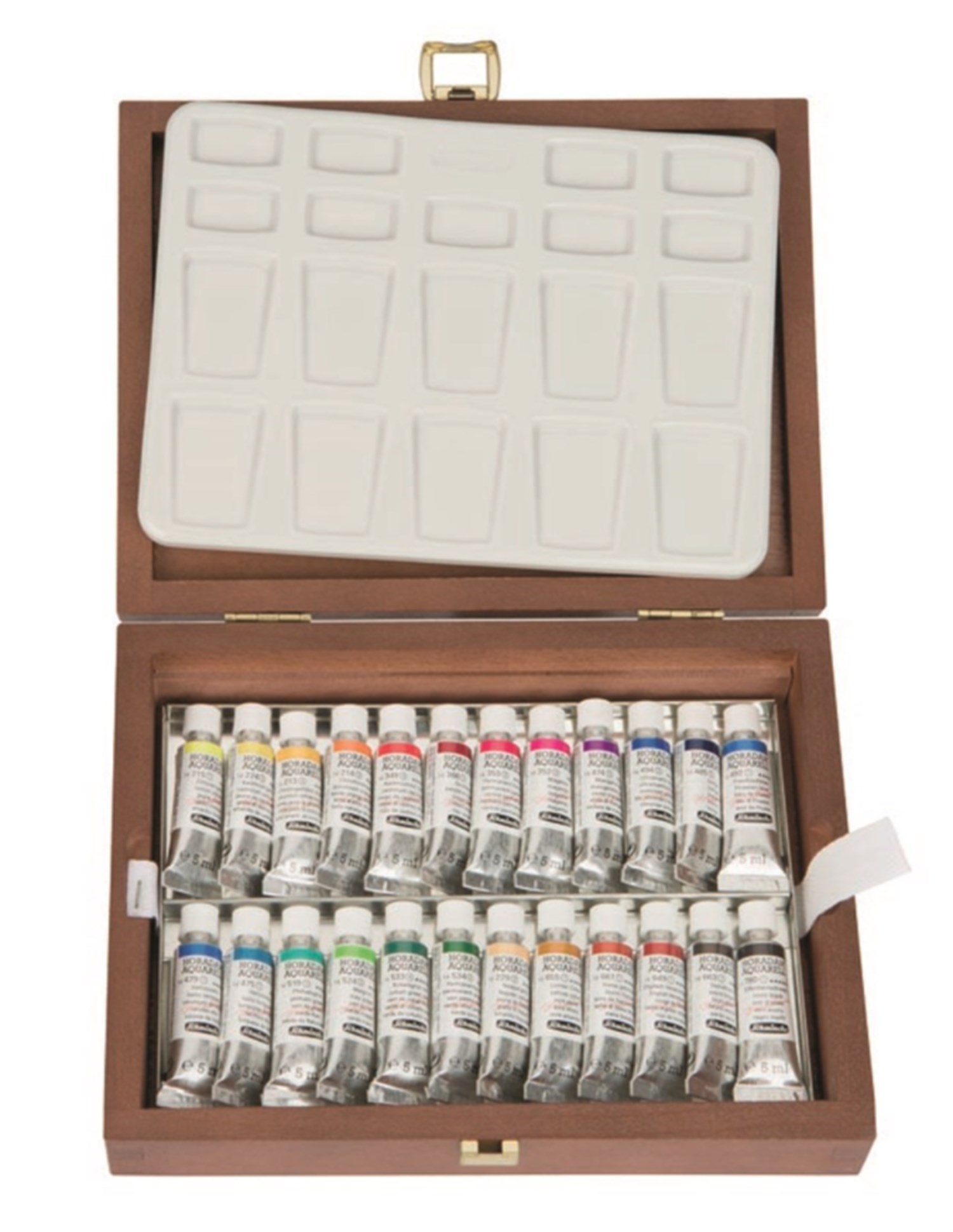 Schmincke Horadam Aquarell Tüp Sulu Boya Set Ahşap Kutu 24x5 ml 74224