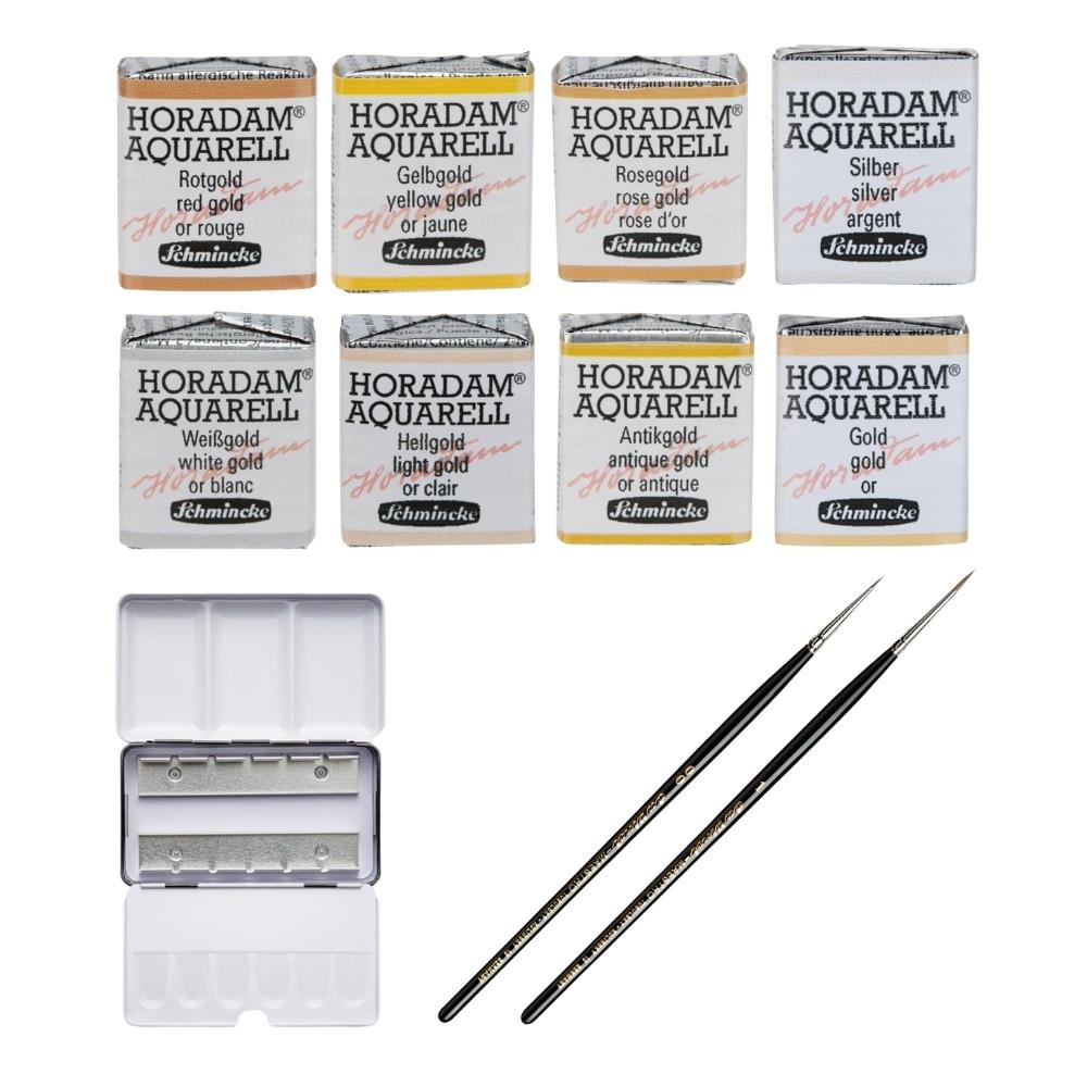 Schmincke Horadam Aquarell Yaldız Set 8 Renk