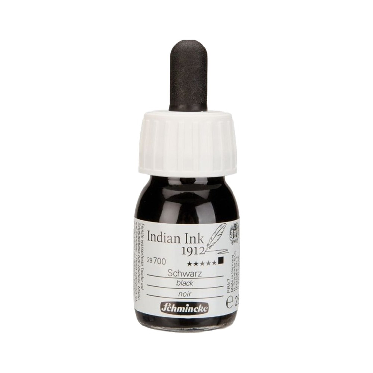 Schmincke İndian İnk Mürekkep Siyah 28 ml