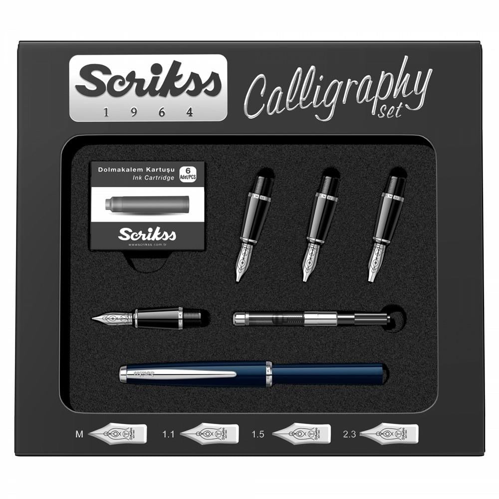 Scrikss Kaligrafi Kalem Seti Lacivert