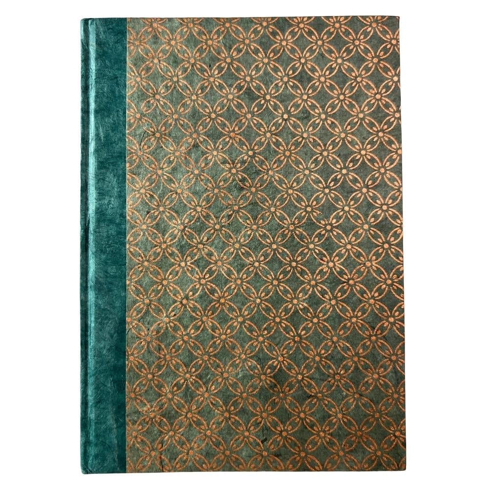 Tiryakiart El Yapımı Defter Circle Blossom Serisi 15x21 cm 80 yp 77 Stone Grey/Copper