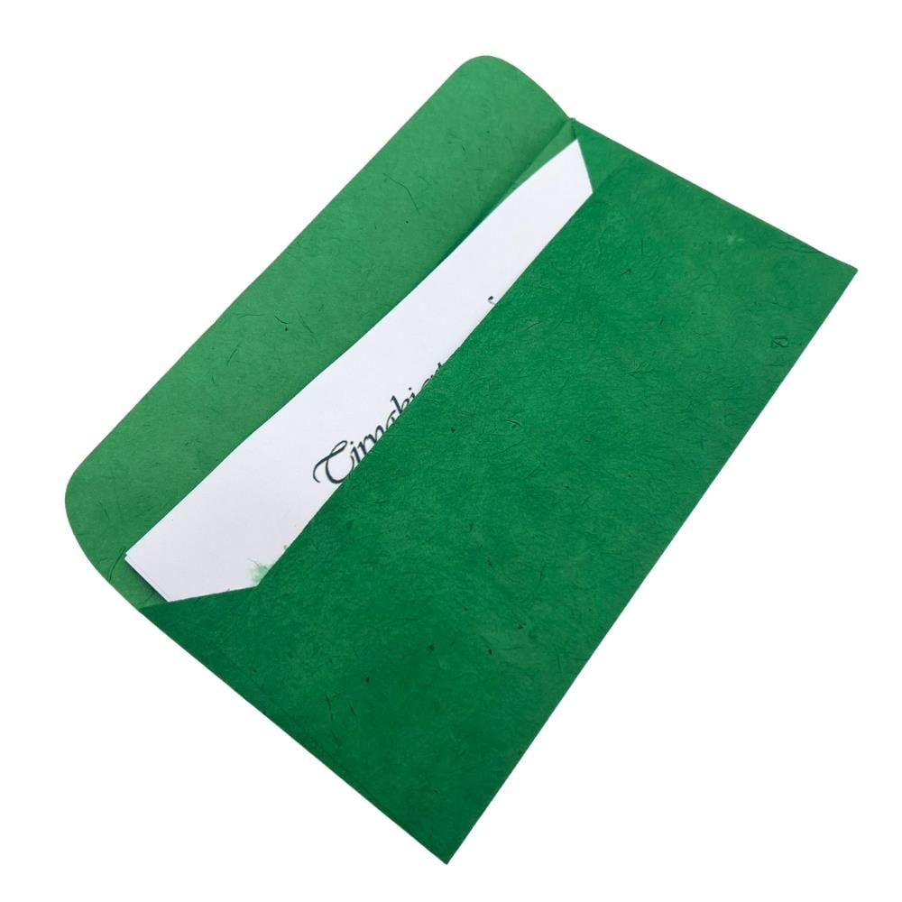 Tiryakiart El Yapımı Zarf 22x11 cm 53 Bamboo Green