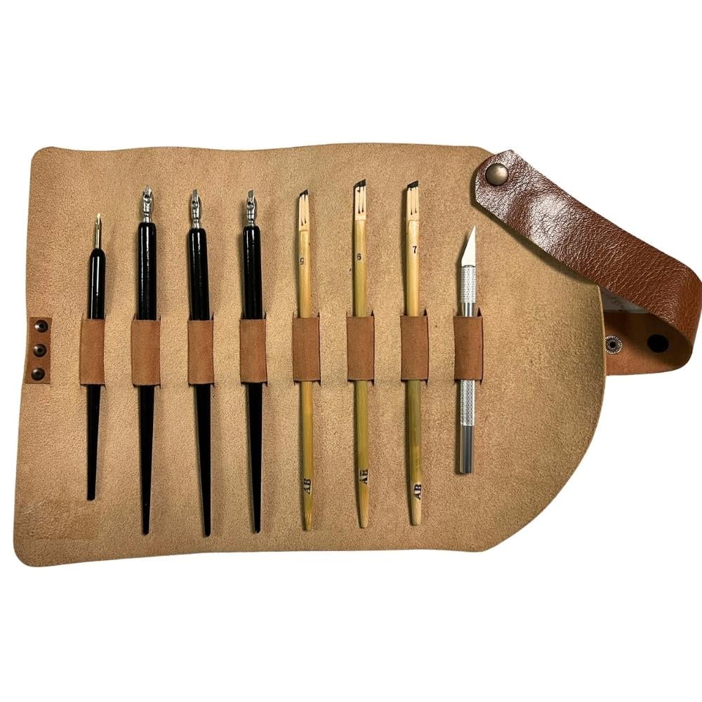 Tiryakiart Katlamalı Şaklı Bambu Kalem Seti Mix