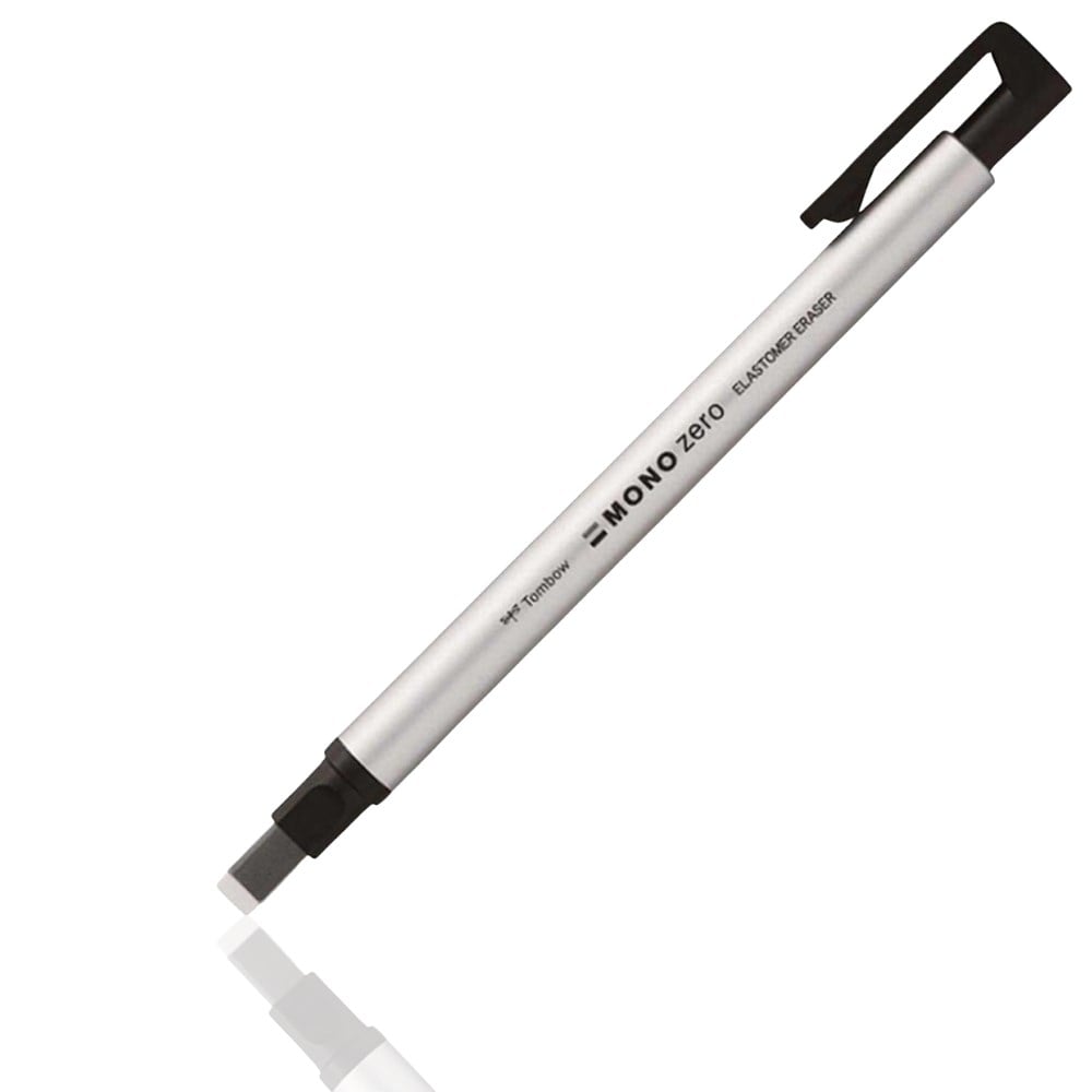 Tombow Mono Zero Kalem Silgi Dikdörtgen Uç 2.5x5 mm Gümüş
