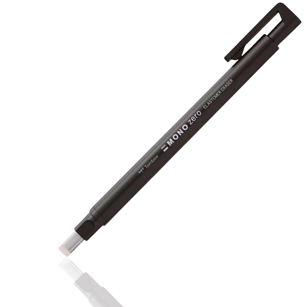 Tombow Mono Zero Kalem Silgi Dikdörtgen Uç 2.5x5 mm Siyah