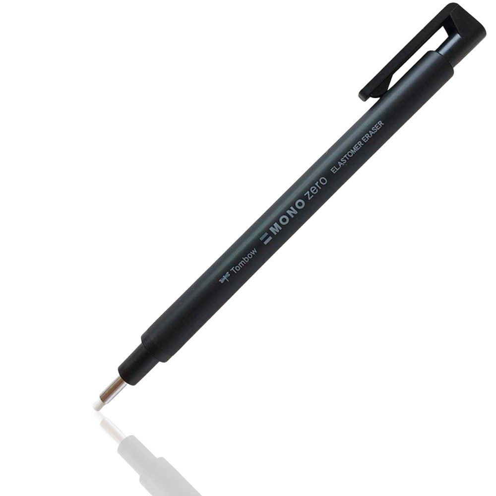 Tombow Mono Zero Kalem Silgi Yuvarlak Uç 2.3 mm Siyah