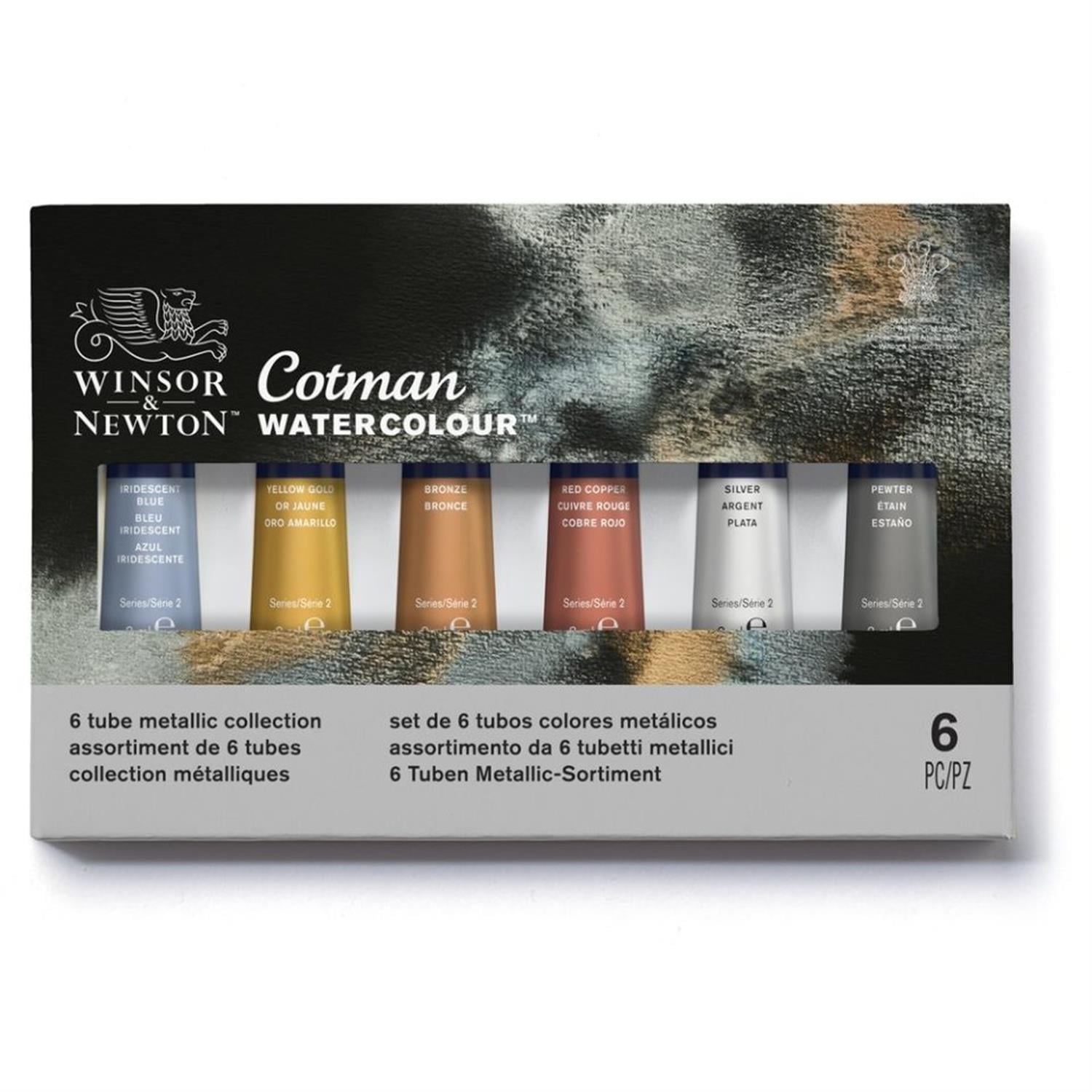 Winsor Newton Cotman Yaldız Sulu Boya Seti 6 x 8 ml Tüp