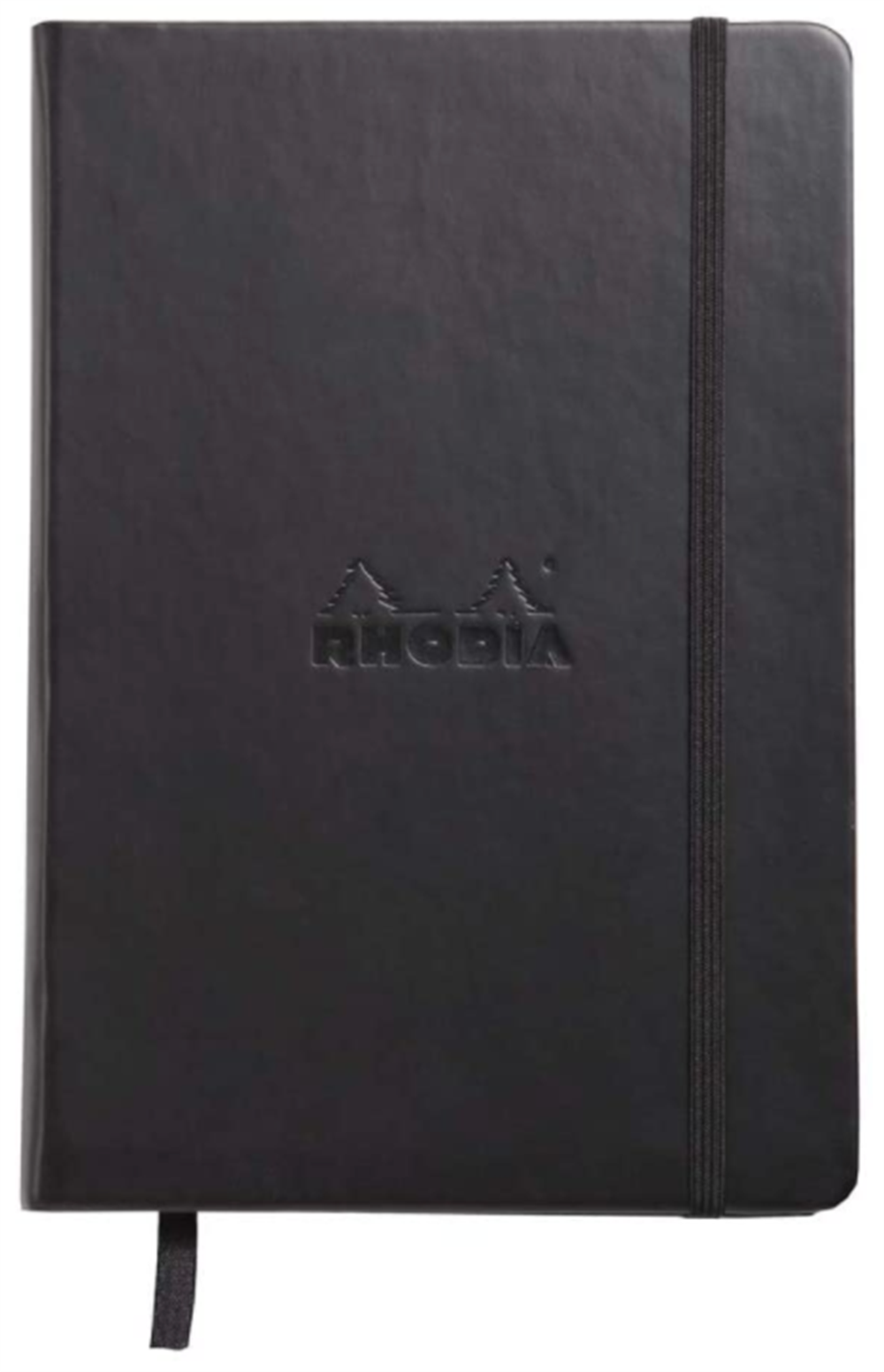 Rhodia Hardcover Deri Kapaklı Defter Dot (Noktalı) A5 Siyah