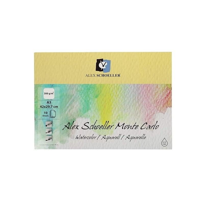 Alex Schoeller M.Carlo Sulu Boya Resim Defteri A3 300 gr 10 Lu Alx-0210