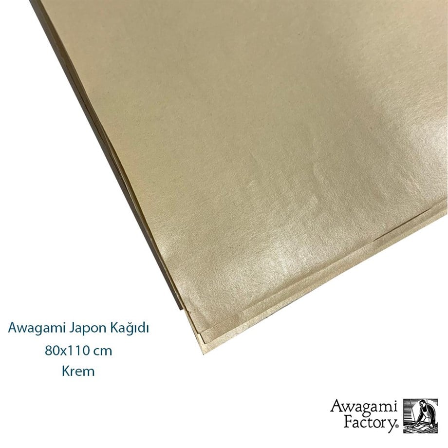 Awagami Aharlı Japon Kağıdı 80x110 cm Krem
